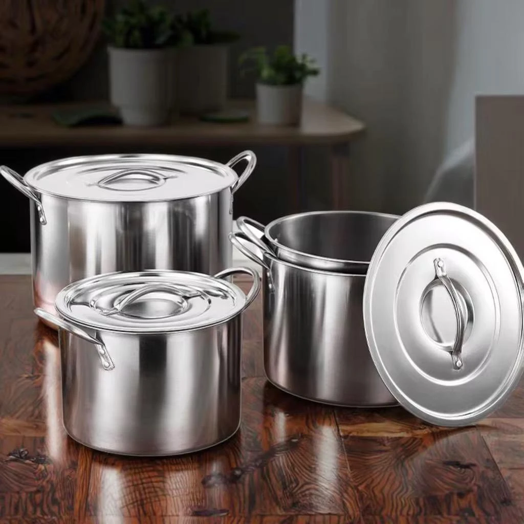 7-Piece Induction Ready Stainless Steel Cookware Set with Glass Lids,1.6QT Sauce