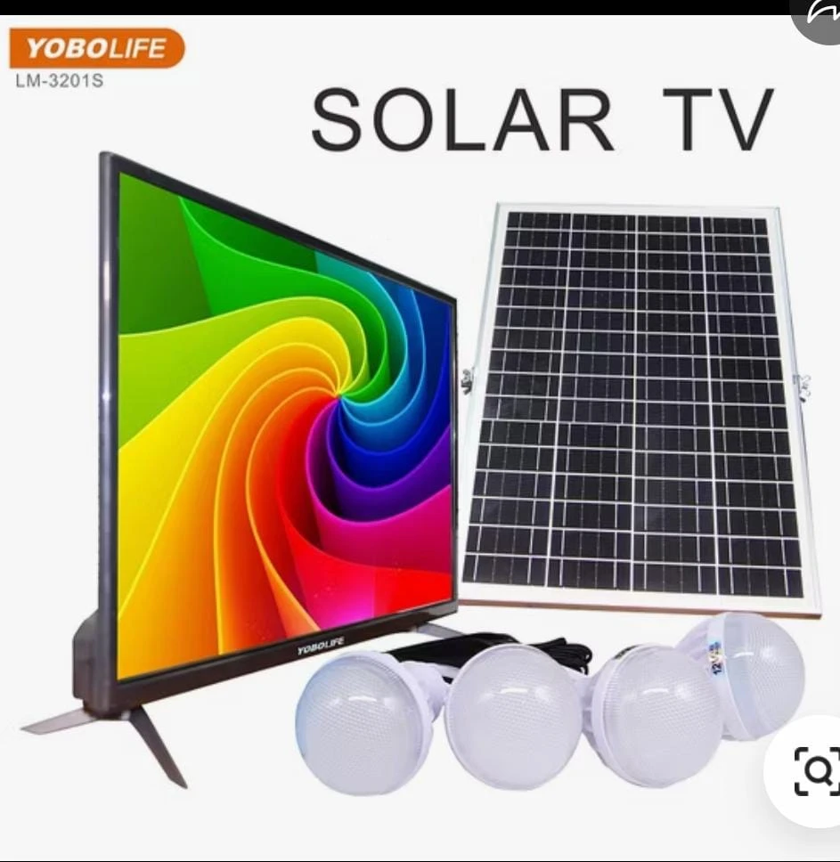 Solar Tv 🌞 32-Inch Rechargeable Solar Smart TV with Solar Panel | Afrikonet SL ...