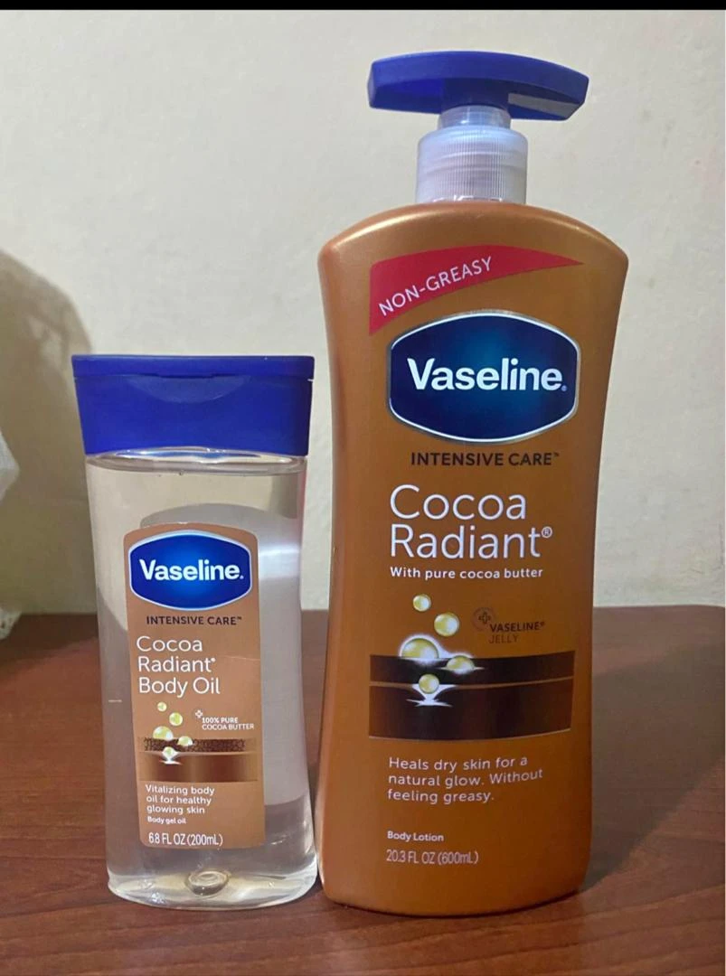 Vaseline Body Lotion 200Ml Cocoa Butter and oil set