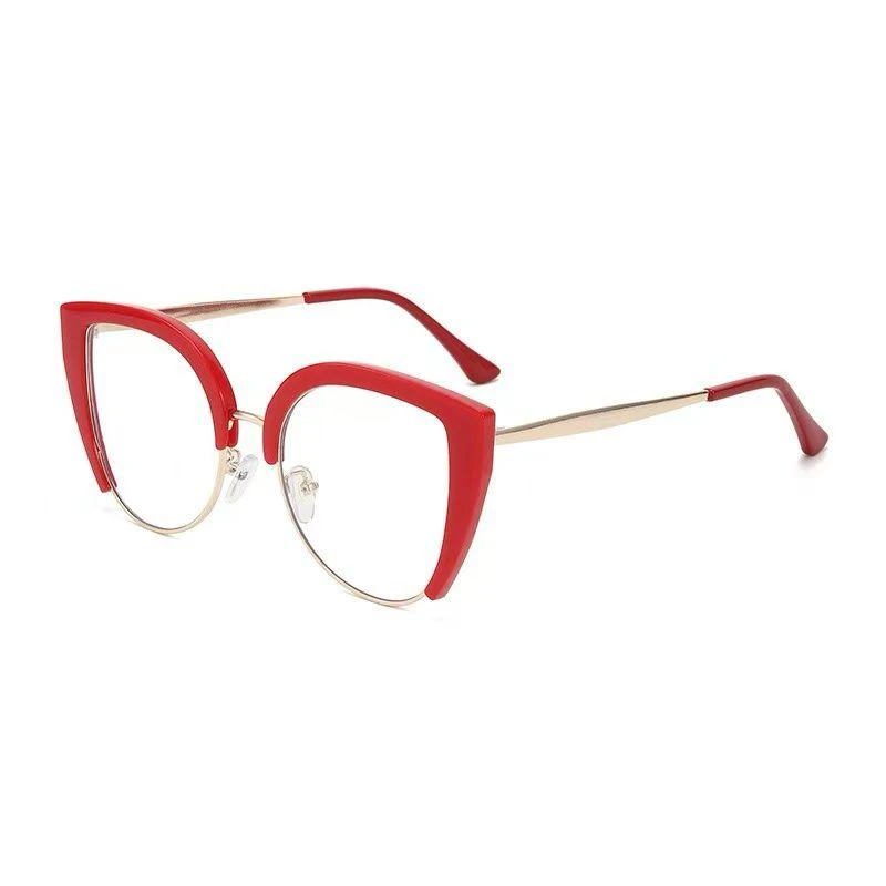 Cat-Eye Oversized Eyeglasses