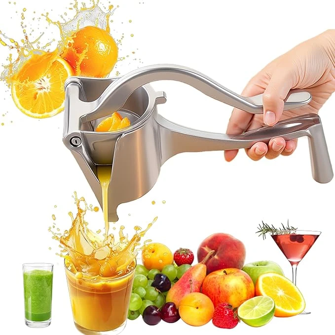 Juicer, Fresh Fruit Juice Extractor Aluminum Alloy, Juice Squeezer Handheld, man