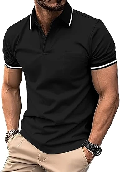 ZITY Mens Polo Shirts Cas...