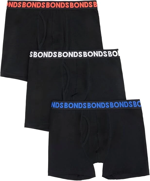 Bonds Men's Underwear Boxer Briefs Pack, Everyday Men's Boxer Briefs, Mid-length, Cotton-blend Underwear, 3-pack