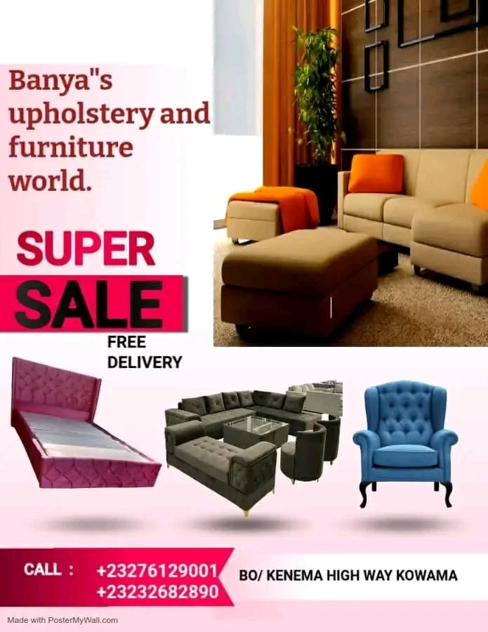 Banya's upholstery and furniture world.